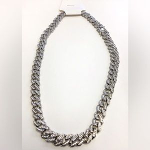 gold plated diamond chain